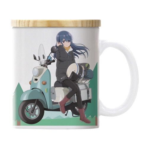 ゆるキャン△ SEASON3 描き下ろし 志摩リン フタ付きフルカラーマグカップ バイクでひといきVer. 画像 2 | AniSmile