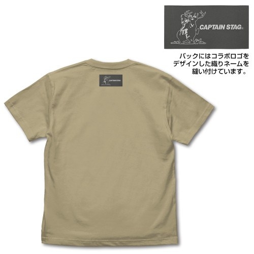 『ゆるキャン△』×キャプテンスタッグ Tシャツ/SAND KHAKI-M 画像 3 | AniSmile