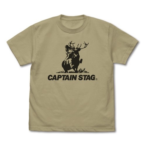 『ゆるキャン△』×キャプテンスタッグ Tシャツ/SAND KHAKI-S 画像 2 | AniSmile