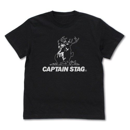 『ゆるキャン△』×キャプテンスタッグ Tシャツ/BLACK-XL 画像 2 | AniSmile