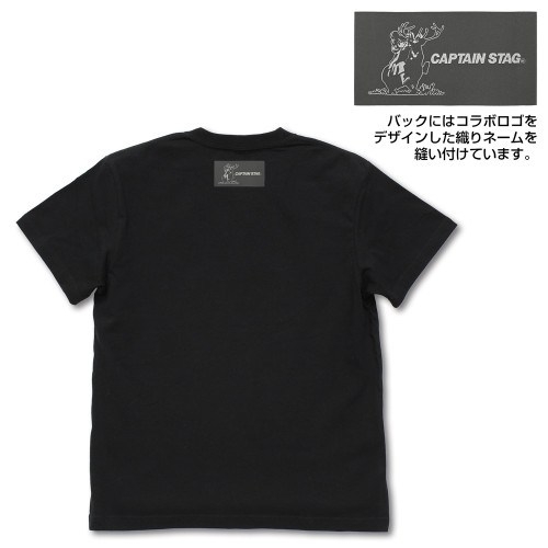 『ゆるキャン△』×キャプテンスタッグ Tシャツ/BLACK-S 图片 3 | AniSmile