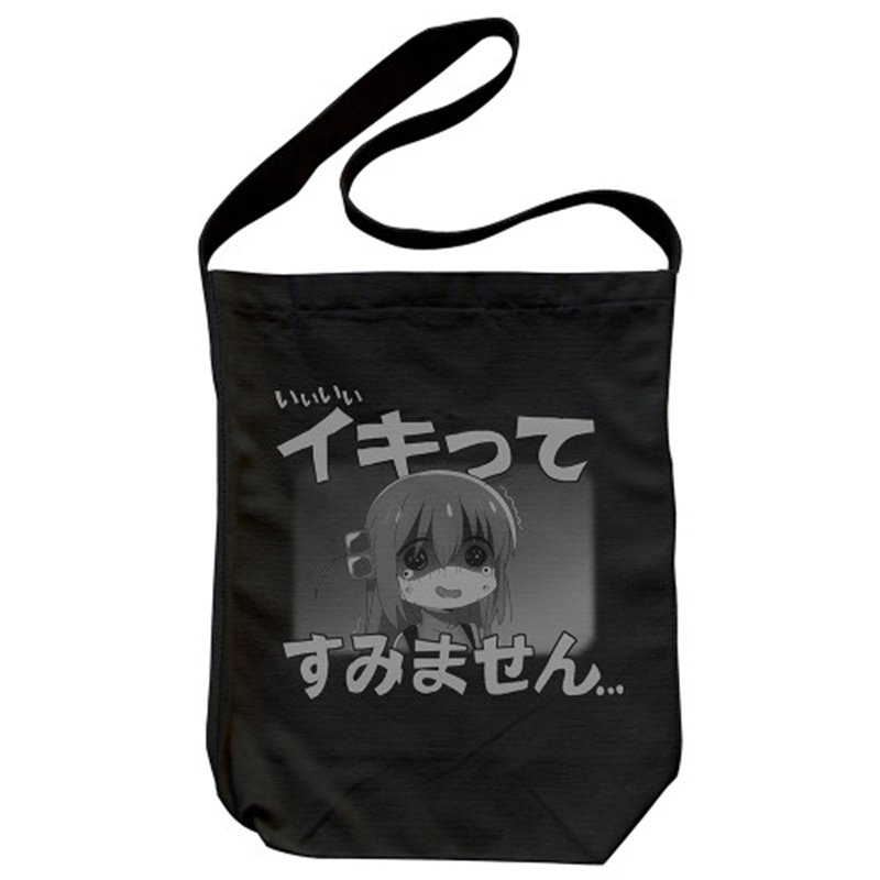 アニメ「ぼっち・ざ・ろっく!」 イキってすみません ショルダートート/BLACK - 公式商品画像 | AniSmile