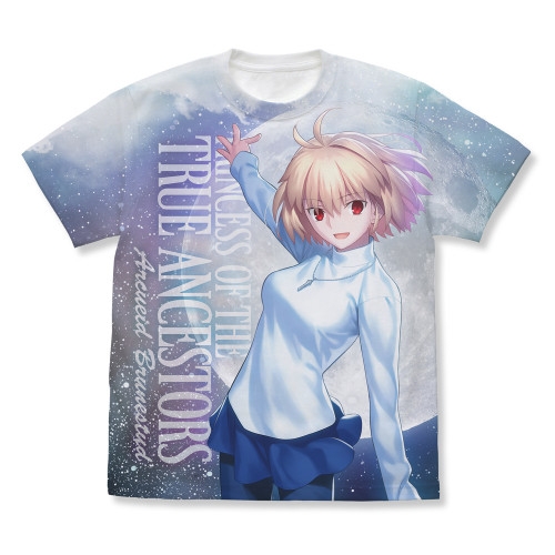 月姫 -A piece of blue glass moon- アルクェイド・ブリュンスタッド フルグラフィックTシャツ/WHITE-M - 公式商品画像 | AniSmile
