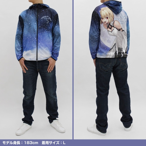 月姫 -A piece of blue glass moon- アルクェイド・ブリュンスタッド フルグラフィックドライパーカー/M 画像 5 | AniSmile