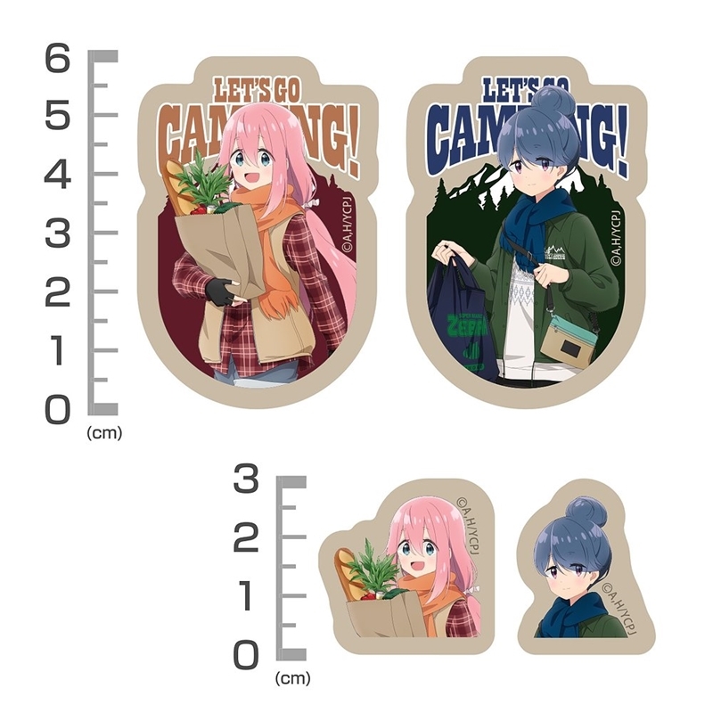 ゆるキャン△ SEASON3 描き下ろし リン&なでしこ ミニステッカーセット ゼブラでお買い物Ver. 画像 3 | AniSmile