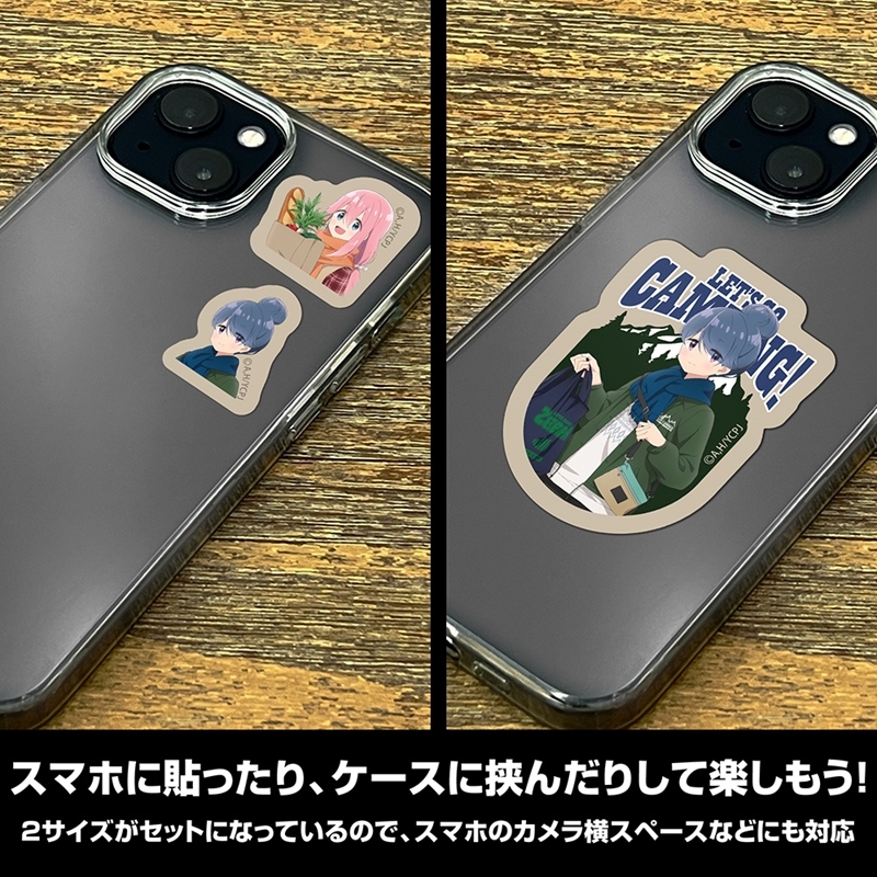 ゆるキャン△ SEASON3 描き下ろし リン&なでしこ ミニステッカーセット ゼブラでお買い物Ver. 画像 4 | AniSmile