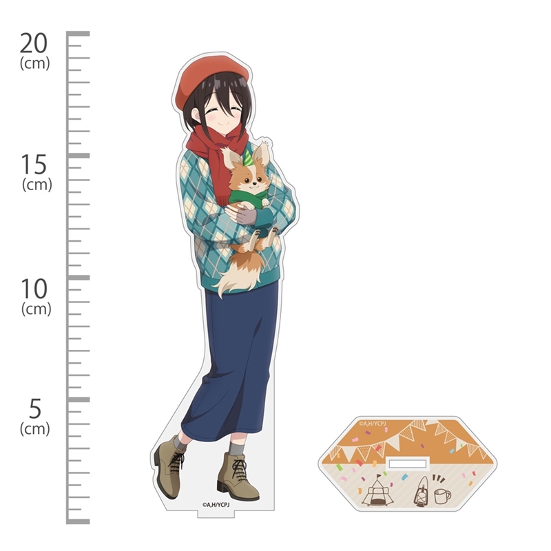 ゆるキャン△ SEASON3 描き下ろし 斉藤恵那 アクリルスタンド(大) バースデーキャンプVer. 画像 2 | AniSmile