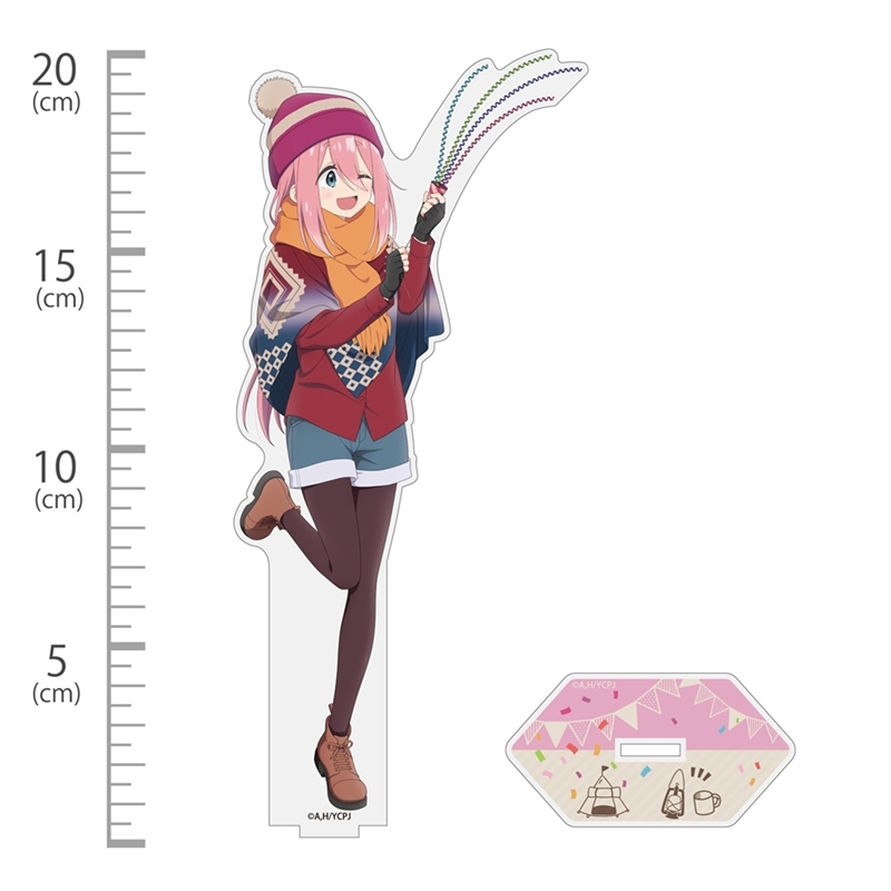 ゆるキャン△ SEASON3 描き下ろし 各務原なでしこ アクリルスタンド(大) バースデーキャンプVer. 画像 2 | AniSmile