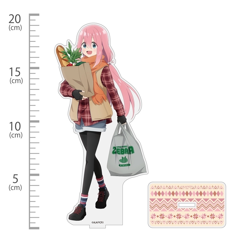 ゆるキャン△ SEASON3 描き下ろし 各務原なでしこ アクリルスタンド(大) ゼブラでお買い物Ver. 画像 2 | AniSmile