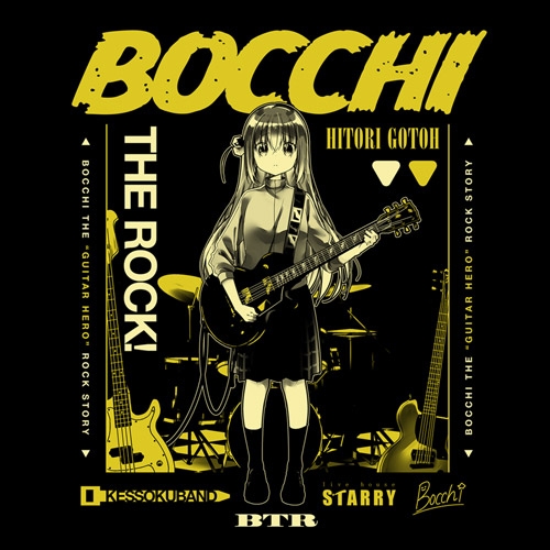 ぼっち・ざ・ろっく! Tシャツ/BLACK-XL 画像 2 | AniSmile