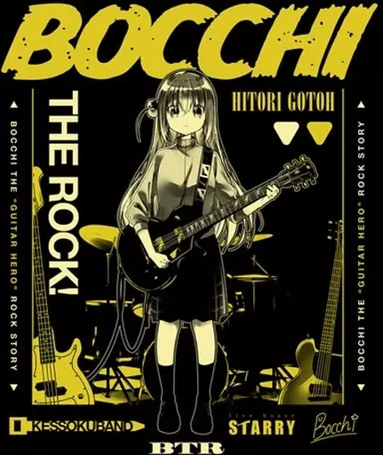 ぼっち・ざ・ろっく! Tシャツ/BLACK-L 画像 2 | AniSmile