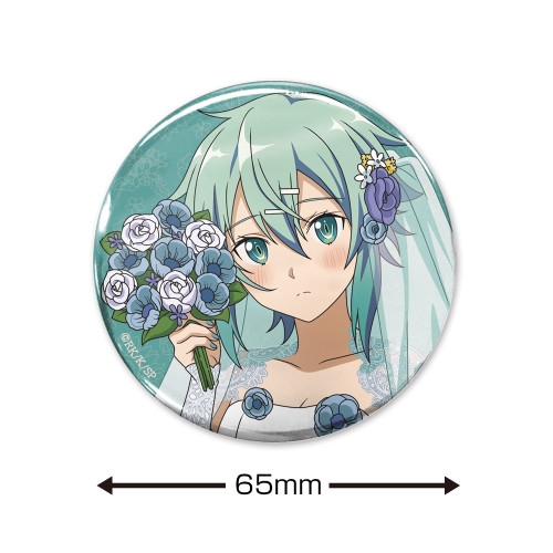 ソードアート・オンライン 描き下ろし シノン 65mm缶バッジ ウェディングドレスVer. 画像 2 | AniSmile