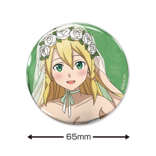 ソードアート・オンライン 描き下ろし リーファ 65mm缶バッジ ウェディングドレスVer. 画像 2 | AniSmile