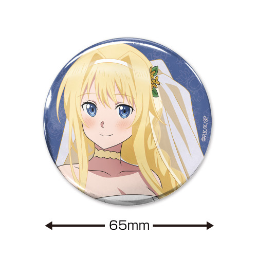 ソードアート・オンライン 描き下ろし アリス 65mm缶バッジ ウェディングドレスVer. 画像 2 | AniSmile