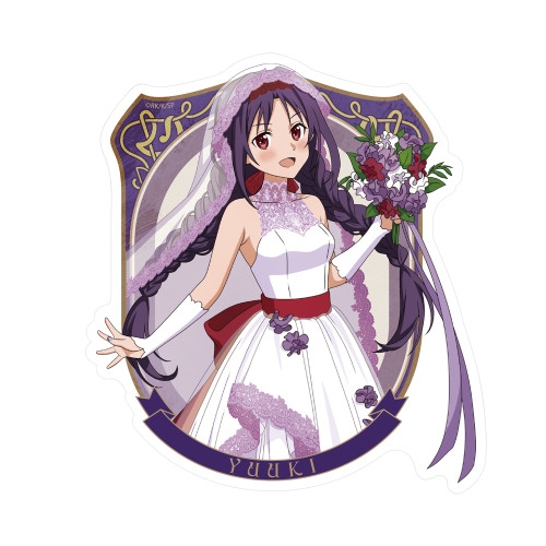 ソードアート・オンライン 描き下ろし ユウキ 屋外対応ステッカー ウェディングドレスVer. 画像 2 | AniSmile
