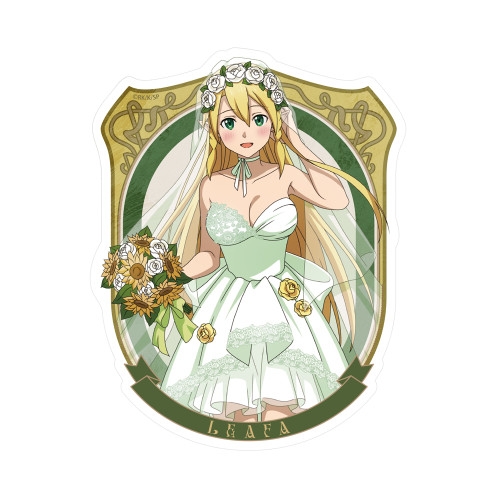 ソードアート・オンライン 描き下ろし リーファ 屋外対応ステッカー ウェディングドレスVer. 画像 2 | AniSmile