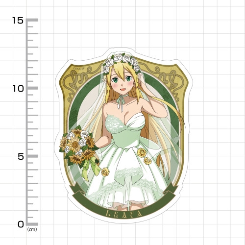 ソードアート・オンライン 描き下ろし リーファ 屋外対応ステッカー ウェディングドレスVer. 画像 3 | AniSmile
