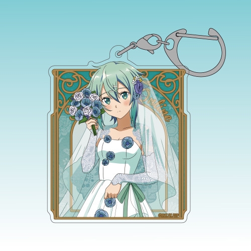 ソードアート・オンライン 描き下ろし シノン アクリルマルチキーホルダー ウェディングドレスVer. 画像 2 | AniSmile