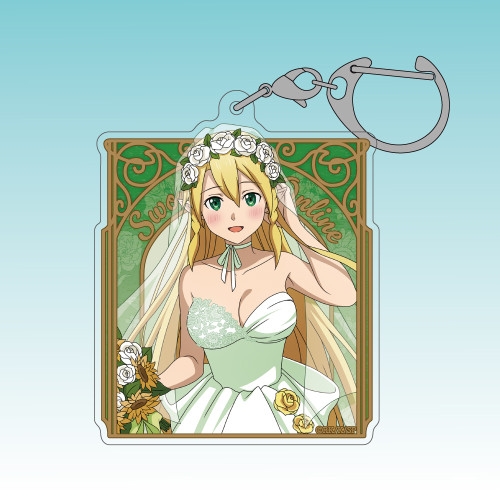 ソードアート・オンライン 描き下ろし リーファ アクリルマルチキーホルダー ウェディングドレスVer. 画像 2 | AniSmile