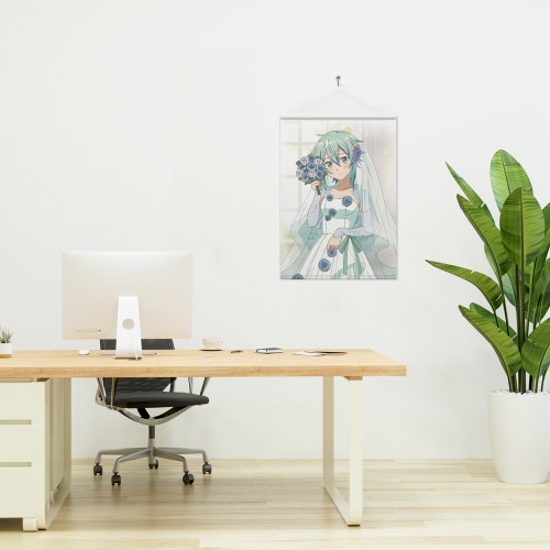 ソードアート・オンライン 描き下ろし シノン B2タペストリー ウェディングドレスVer. 画像 3 | AniSmile
