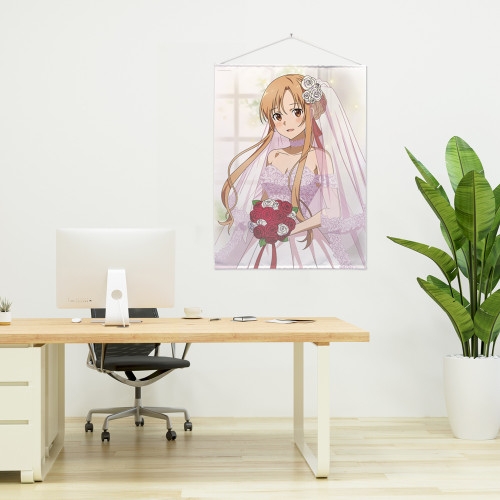 ソードアート・オンライン 描き下ろし アスナ 100cmタペストリー ウェディングドレスVer. 画像 3 | AniSmile