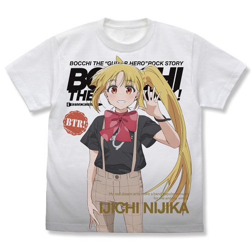 アニメ「ぼっち・ざ・ろっく!」 伊地知虹夏 フルグラフィックTシャツ/WHITE-L - 公式商品画像 | AniSmile