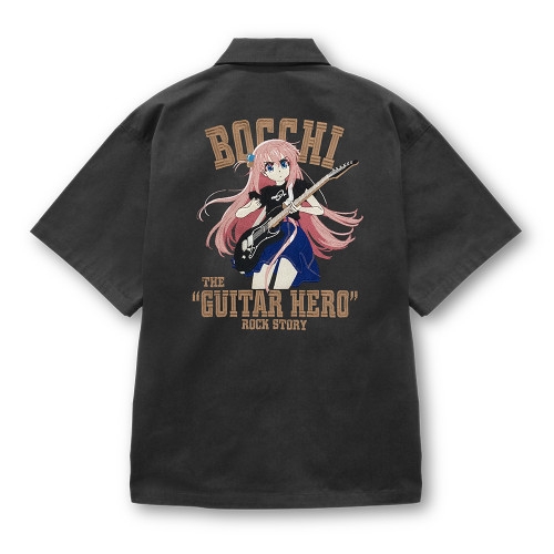 アニメ「ぼっち・ざ・ろっく!」 後藤ひとり 刺繍ワークシャツ Playing the guitar 2025/GRAY-XXL 画像 2 | AniSmile