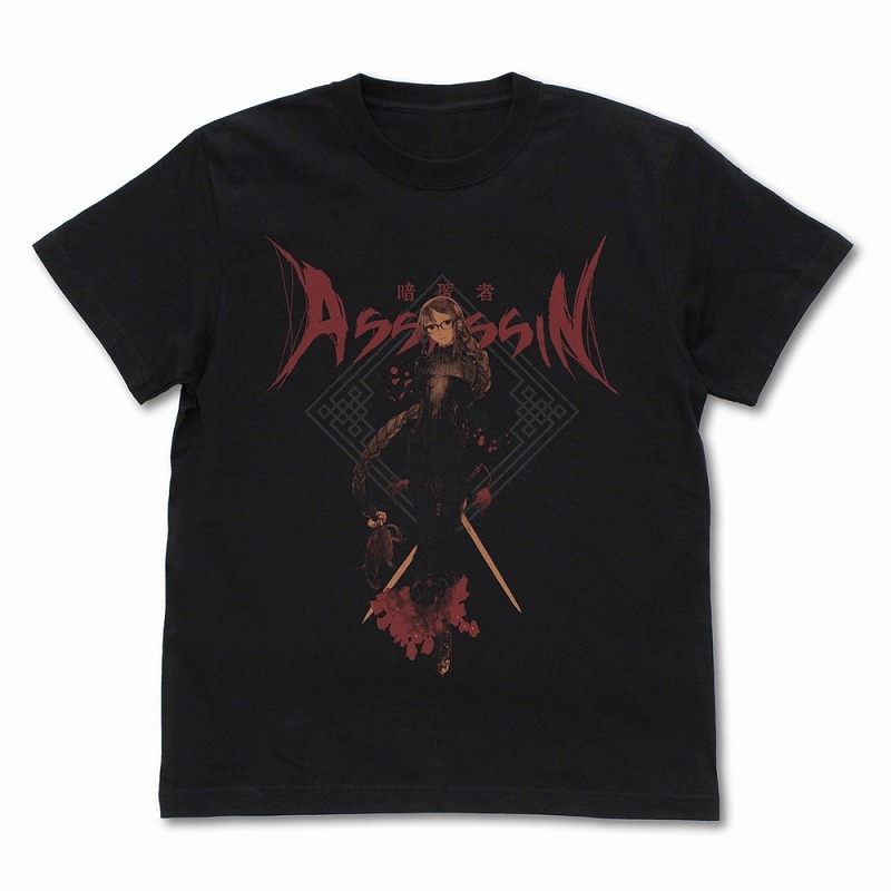 Fate/Grand Order アサシン/虞美人 Tシャツ 英霊召喚Ver./BLACK-L - AniSmile