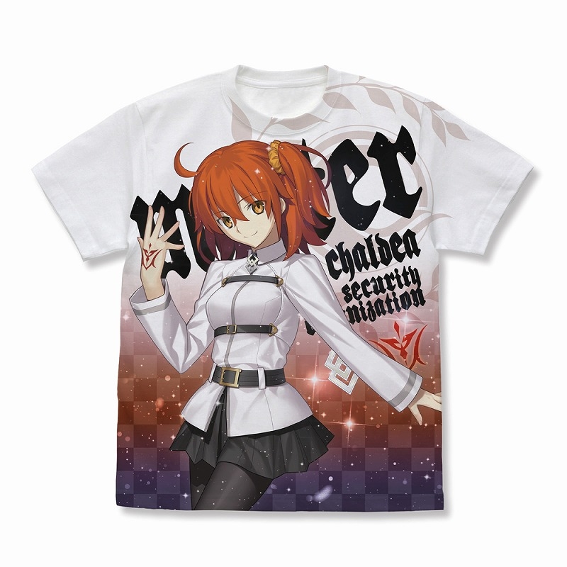 Fate/Grand Order マスター/主人公(女)魔術礼装・カルデア フルグラフィックTシャツ/WHITE-XL - 公式商品画像 | AniSmile