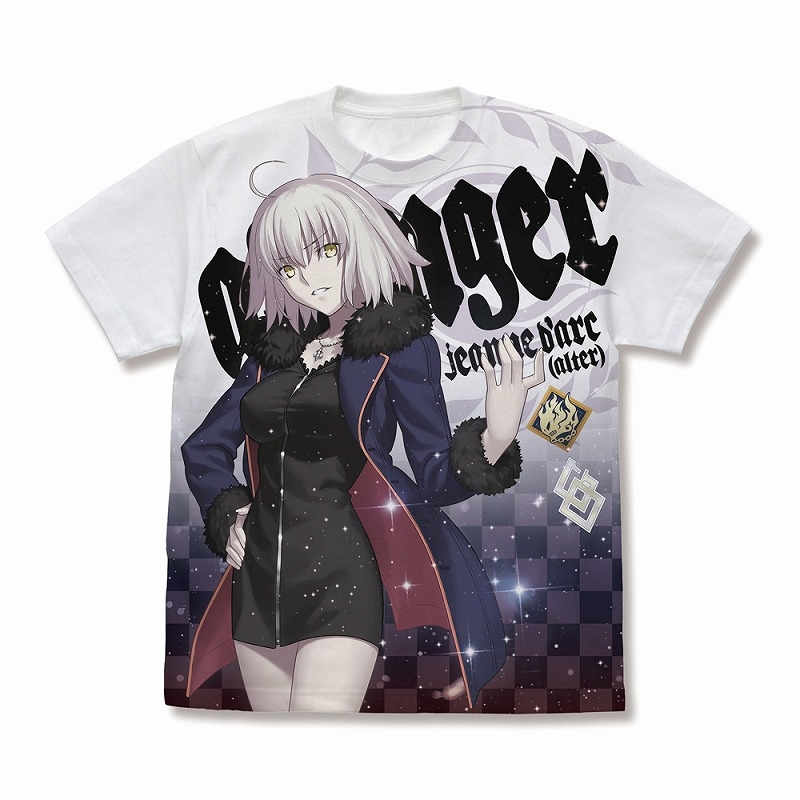 Fate/Grand Order アヴェンジャー/ジャンヌ・ダルク 邪竜の魔女ver新宿1999 Tシャツ/WHITE-M - 公式商品画像 | AniSmile