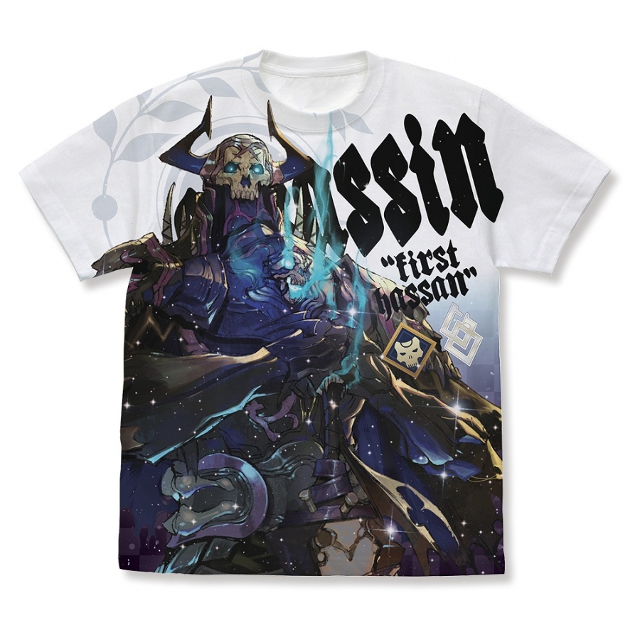 Fate/Grand Order アサシン/“山の翁 フルグラフィックTシャツ/WHITE-M - 公式商品画像 | AniSmile