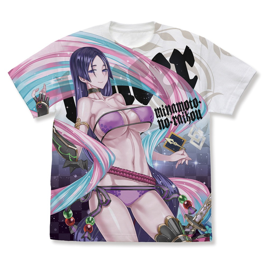 Fate/Grand Order ランサー/源頼光 フルグラフィックTシャツ/WHITE-XL - 公式商品画像 | AniSmile