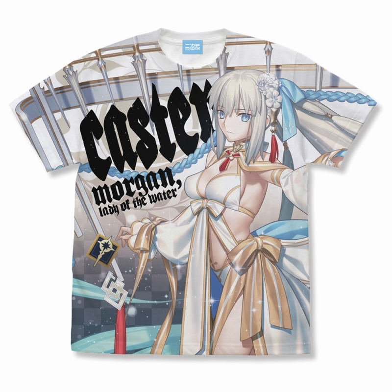 Fate/Grand Order キャスター/水妃モルガン フルグラフィックTシャツ/WHITE-S - 公式商品画像 | AniSmile