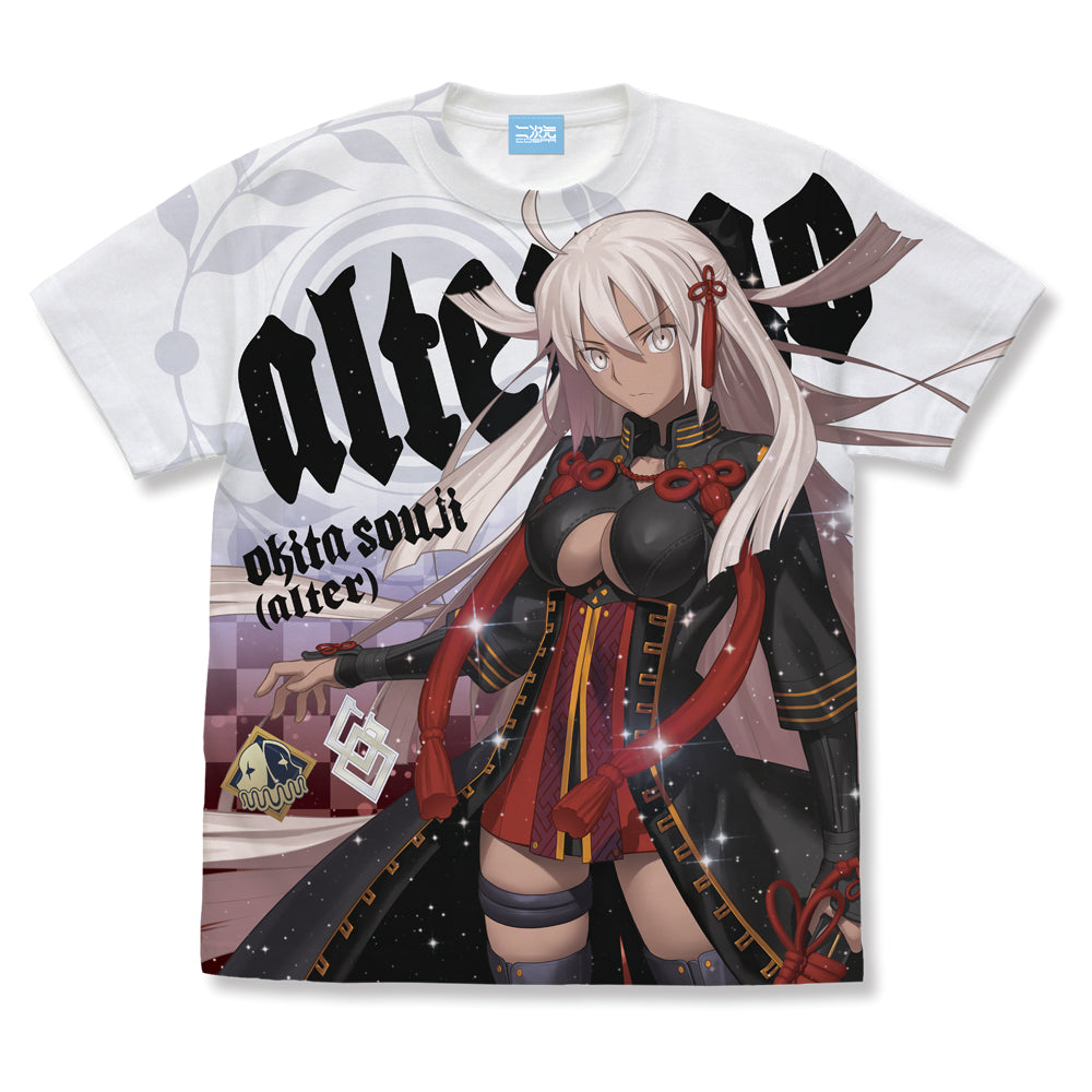 Fate/Grand Order アルターエゴ/沖田総司〔オルタ〕 フルグラフィックTシャツ/WHITE-S - 公式商品画像 | AniSmile