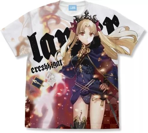 Fate/Grand Order ランサー/エレシュキガル フルグラフィックTシャツ/WHITE-M - 公式商品画像 | AniSmile