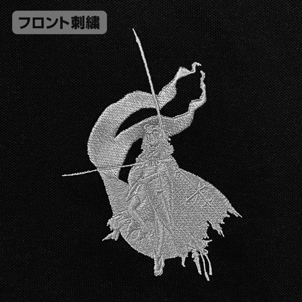 Fate/Grand Order アヴェンジャー/ジャンヌ・ダルク〔オルタ〕シルエット 刺繍ポロシャツ/BLACK-M 图片 3 | AniSmile