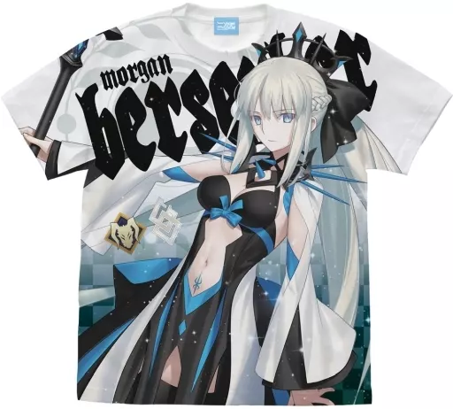 Fate/Grand Order バーサーカー/モルガン フルグラフィックTシャツ/WHITE-L - 公式商品画像 | AniSmile