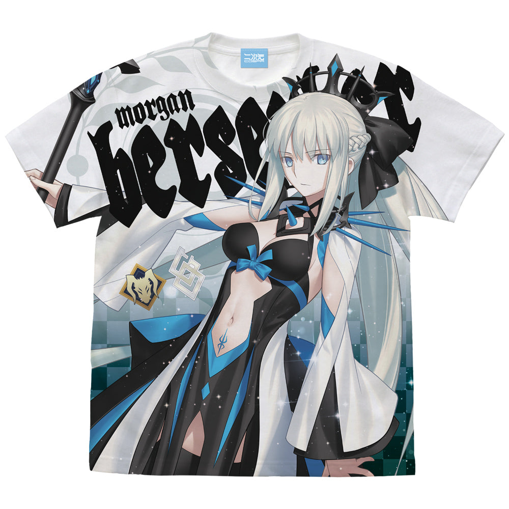 Fate/Grand Order バーサーカー/モルガン フルグラフィックTシャツ/WHITE-S - 公式商品画像 | AniSmile