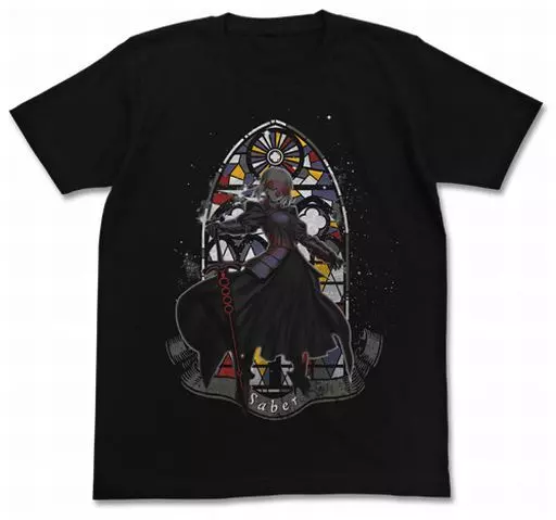 Fate/Grand Order アルトリア・ペンドラゴン[オルタ]Tシャツ/BLACK-XL - AniSmile