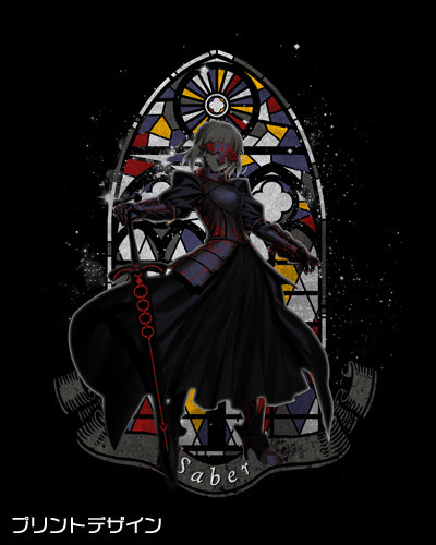Fate/Grand Order アルトリア・ペンドラゴン[オルタ]Tシャツ/BLACK-S 画像 2 | AniSmile