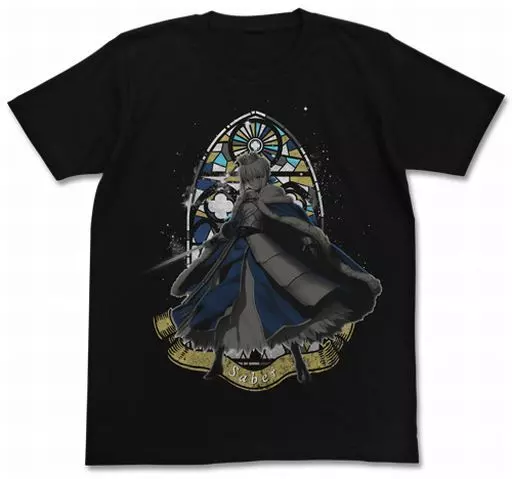 Fate/Grand Order アルトリア・ペンドラゴンTシャツ/BLACK-M - 公式商品画像 | AniSmile