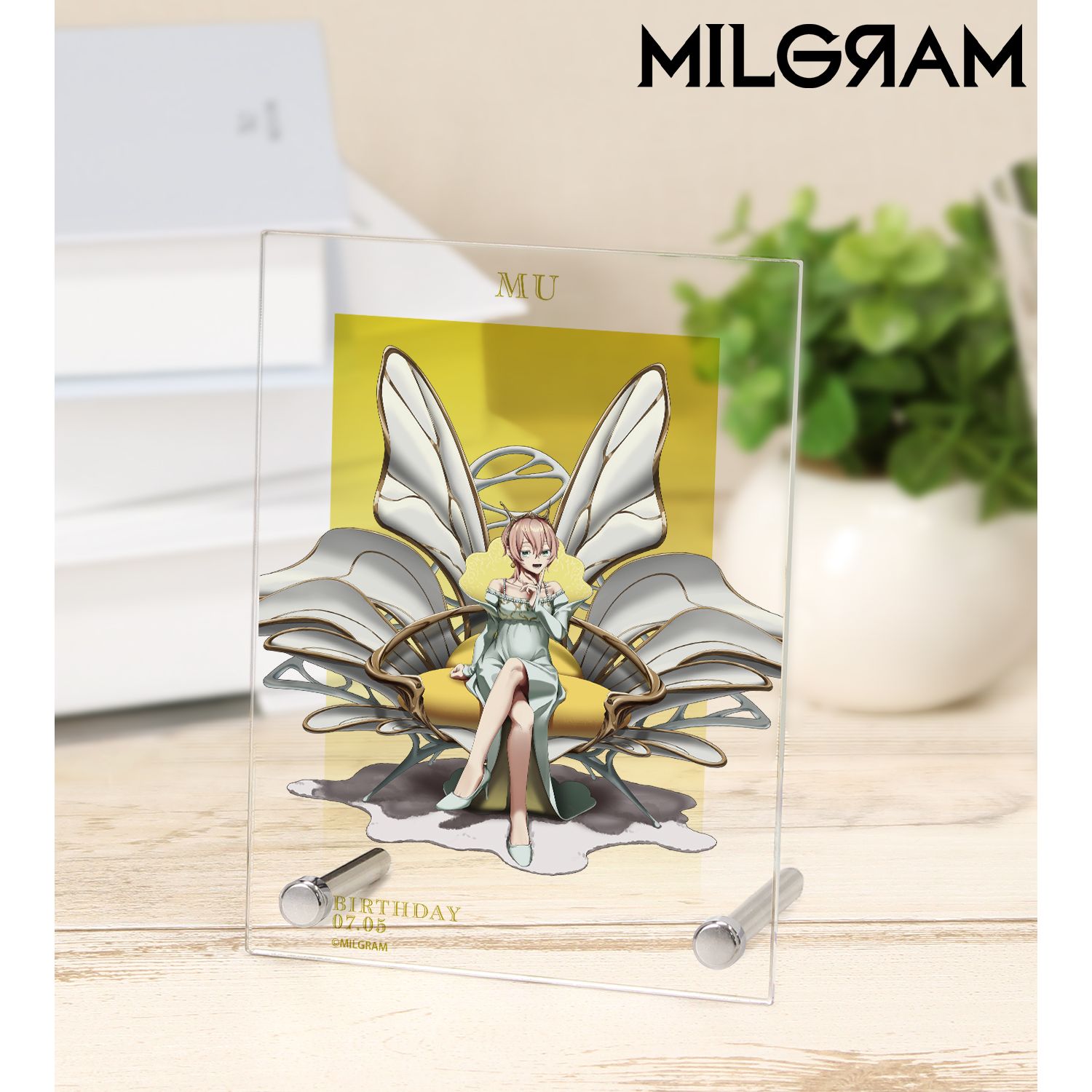 MILGRAM -ミルグラム- 描き下ろし ムウ バースデーver. 第3弾 A6アクリルパネル 画像 2 | AniSmile