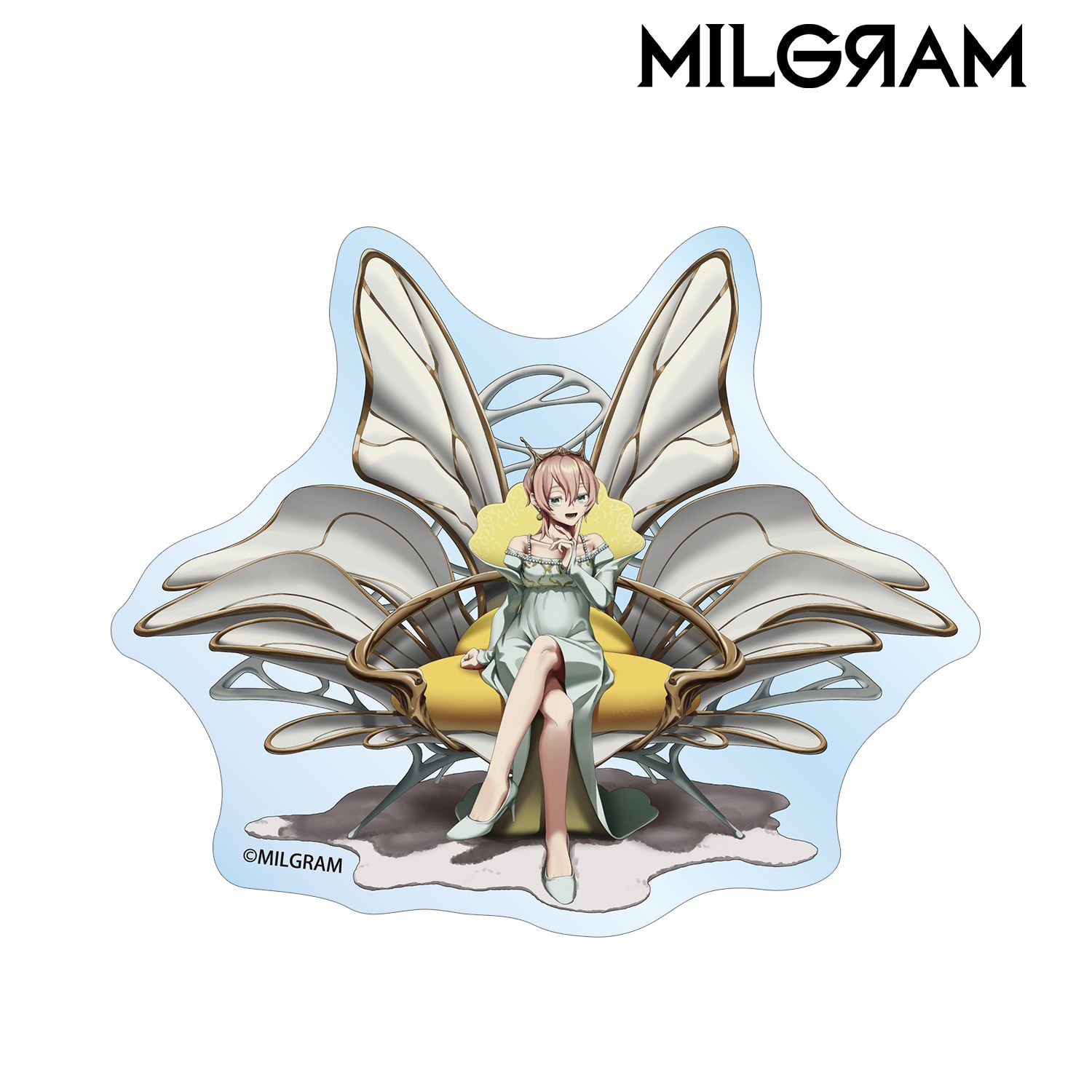 MILGRAM -ミルグラム- 描き下ろし ムウ バースデーver. 第3弾 ダイカットステッカー 画像 2 | AniSmile