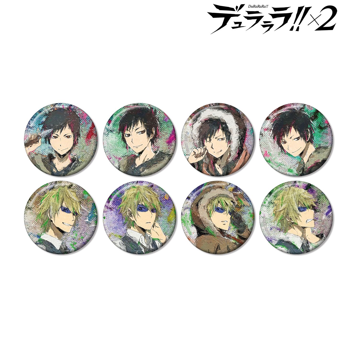 TVアニメ「デュラララ!!×2」 トレーディング grunge CANVAS 臨也&静雄 缶バッジ(単位/単品) 画像 2 | AniSmile