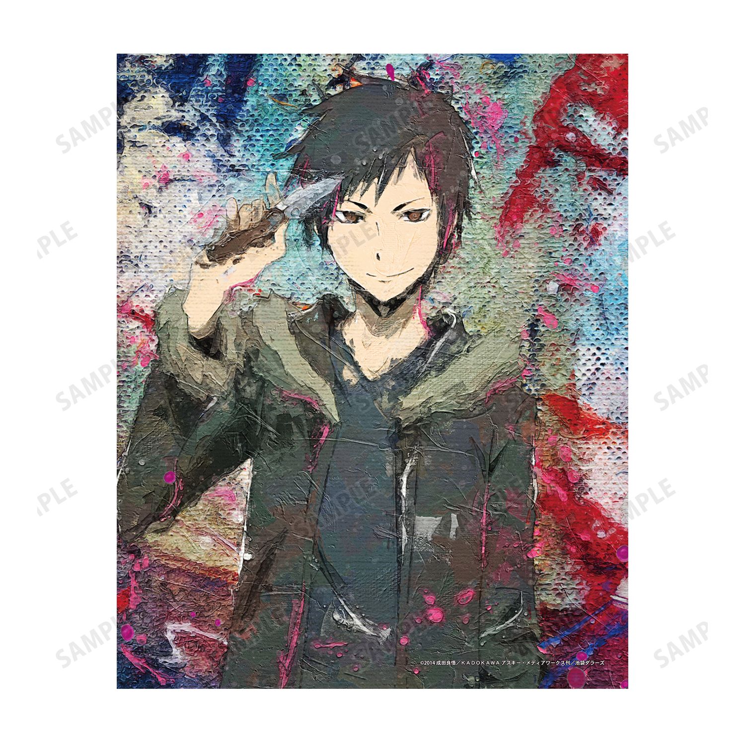 TVアニメ「デュラララ!!×2」 折原臨也 grunge CANVAS F3号キャンバスボード ver.A 画像 3 | AniSmile