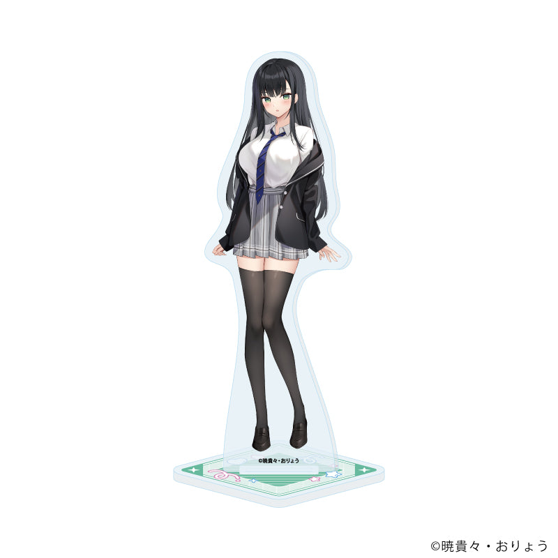 アクリルスタンド「校内三大美女のヒモしてます」01/烏丸千景(公式イラスト) - official product image | AniSmile