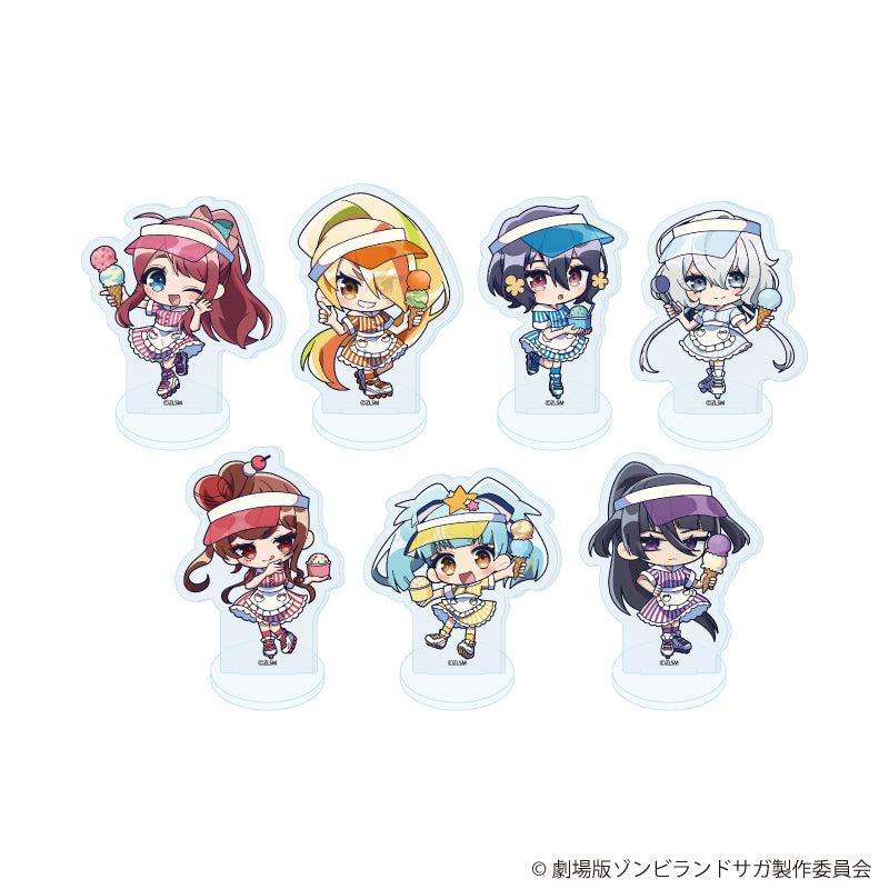 アクリルぷちスタンド「劇場版『ゾンビランドサガ ゆめぎんがパラダイス』」01/ブラインド(全7種) アイス屋さんver.(ミニキャライラスト) - AniSmile