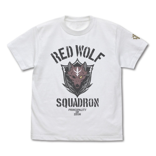 機動戦士ガンダム 復讐のレクイエム レッド・ウルフ隊 Tシャツ/WHITE-L 画像 2 | AniSmile