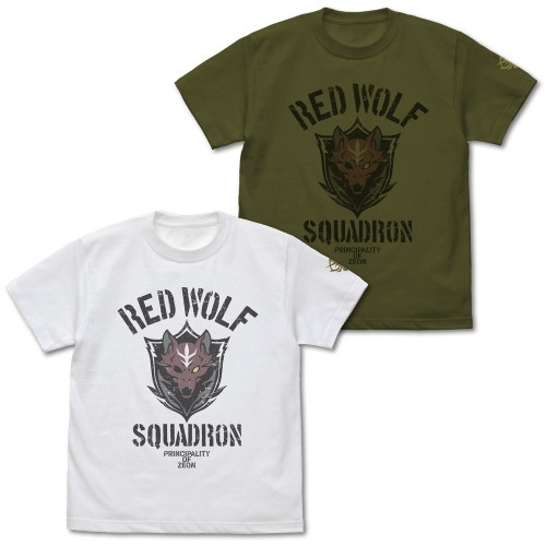 機動戦士ガンダム 復讐のレクイエム レッド・ウルフ隊 Tシャツ/WHITE-S - 公式商品画像 | AniSmile