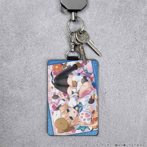 Summer Pockets REFLECTION BLUE 紬ヴェンダース パスケース(ナスカン付き) 猫のパジャマVer. 画像 2 | AniSmile